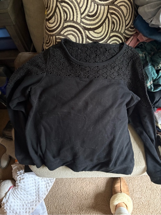 Express Sweaters - Express Black Lace Sweater